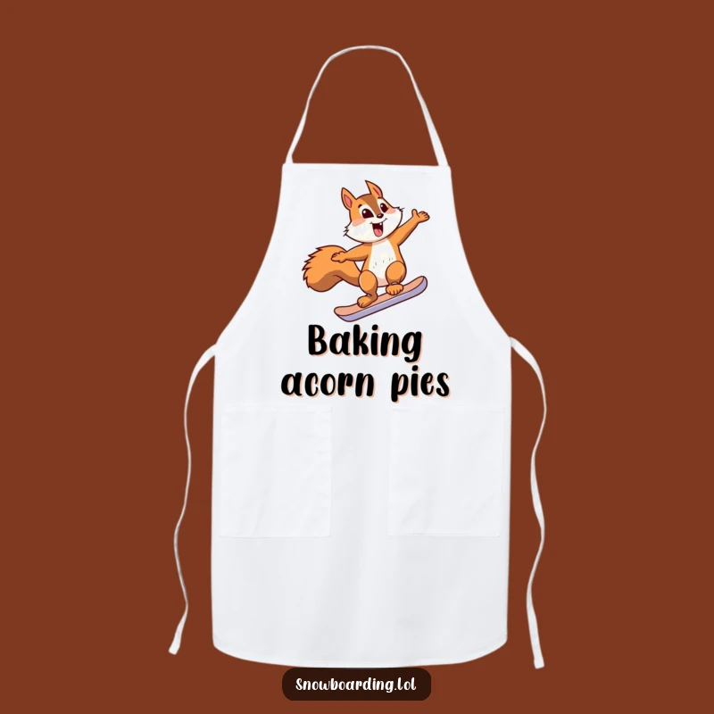 Funny Squirrel Snowboard Jump Apron - Hilarious Kitchen Wear for Adventurous Cooks