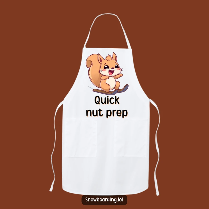 Funny Thrilled Squirrel Speeding Apron: Cook with Speed and Humor