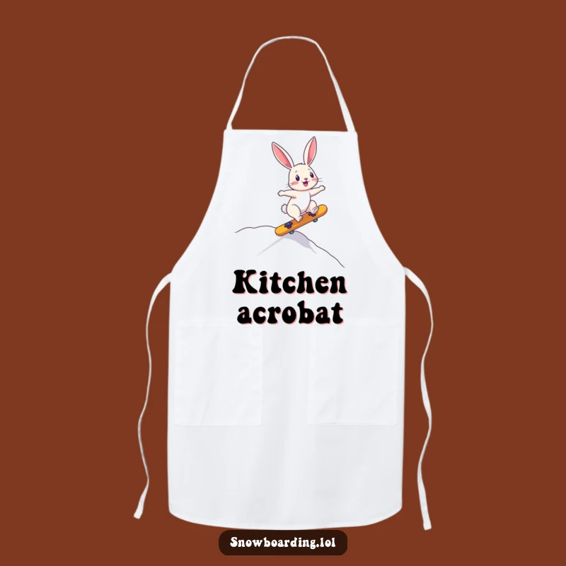 Funny Bunny Downhill Apron: Cook Up Some Playful Fun