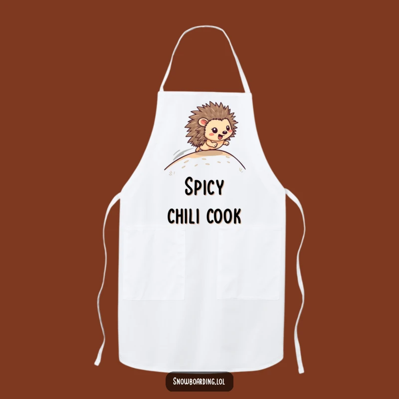 Funny Hedgehog Hill Racer Apron: Speedy Chef's Companion, Hilarious Funny Gift!