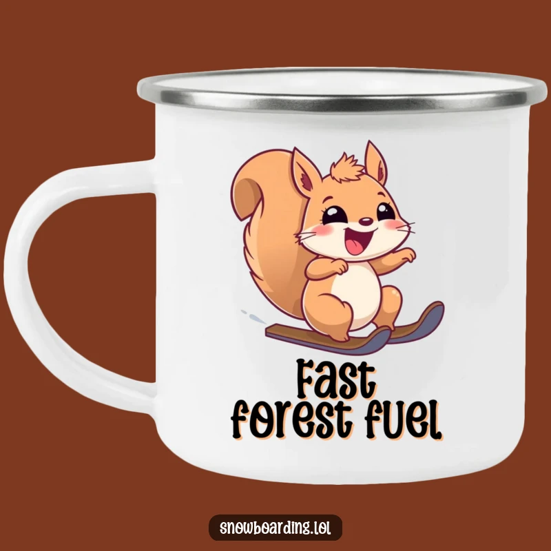 Funny Thrilled Squirrel Speeding Camping Mug: For the Adventurous Outdoors