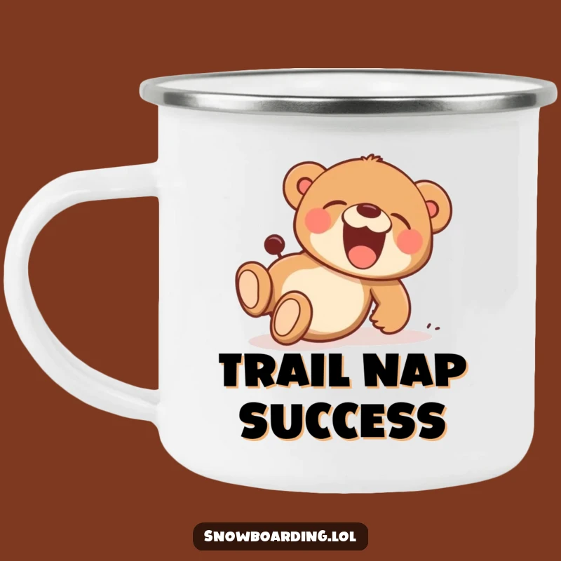 Funny Bear Cub Tumble Camping Mug: Durable Joy, Hilarious Outdoor Gift
