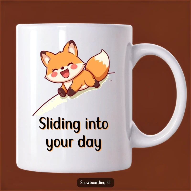 Funny Fox Belly Slide Mug: Joyful & Playful, a Hilarious Gift for Fun Lovers