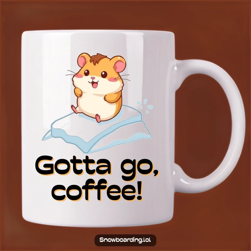 Funny Hamster Ice Racer Mug: A Hilarious Gift for Speed Demons