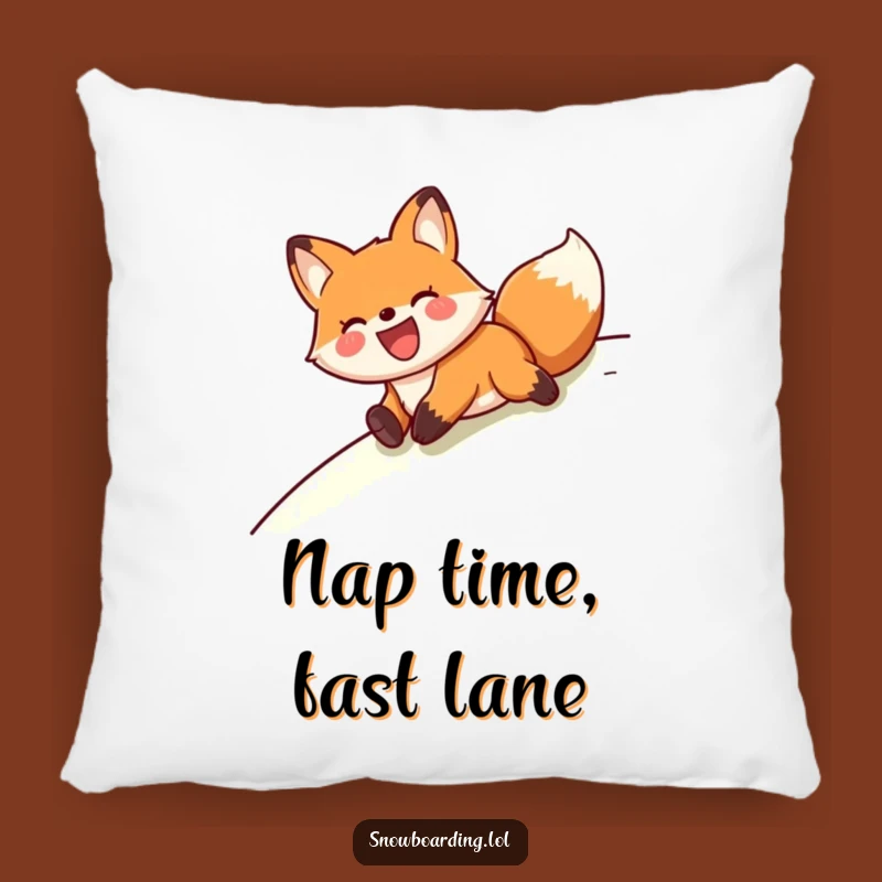 Funny Fox Belly Slide Pillow: Add Comfort & Cheer with this Hilarious Design