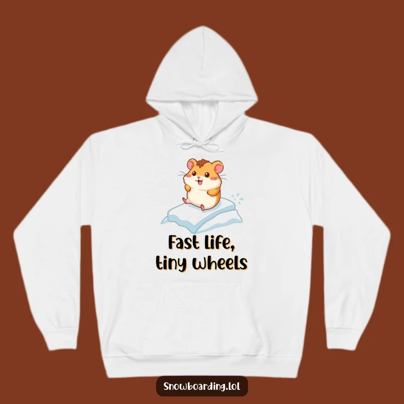 Funny Hamster Ice Racer Hoodie: Cozy Up with Fast-Paced Humor