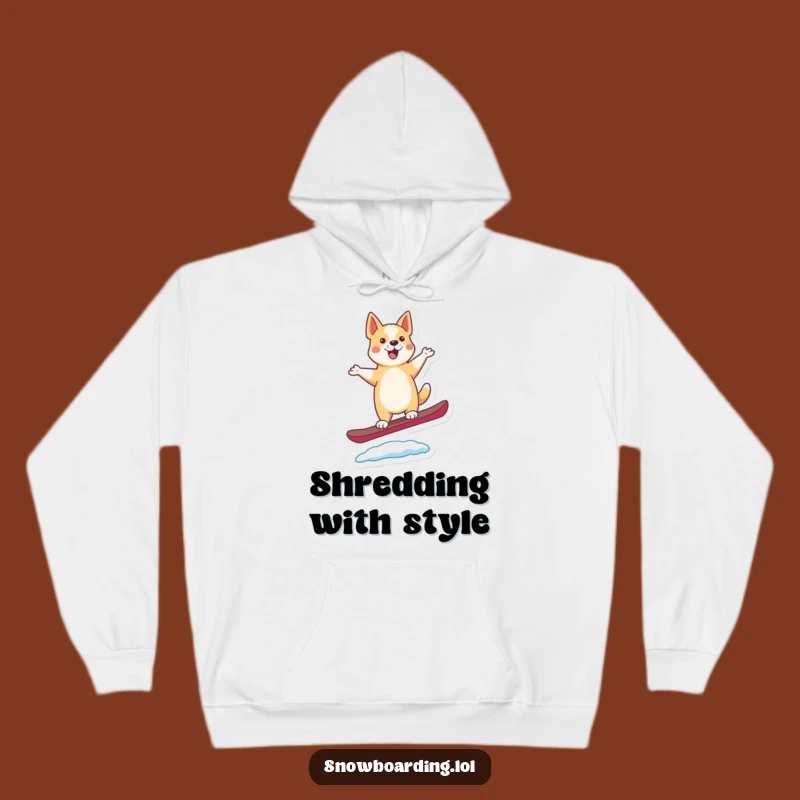 Funny Dancing Dog Snowboard Hoodie: Stay Cozy While Catching Air