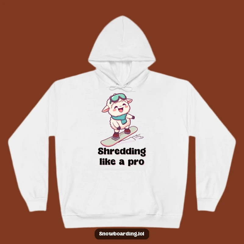 Funny Giggling Sheep Snowboard Hoodie: Cozy Up with Laughs in this Winter Gear
