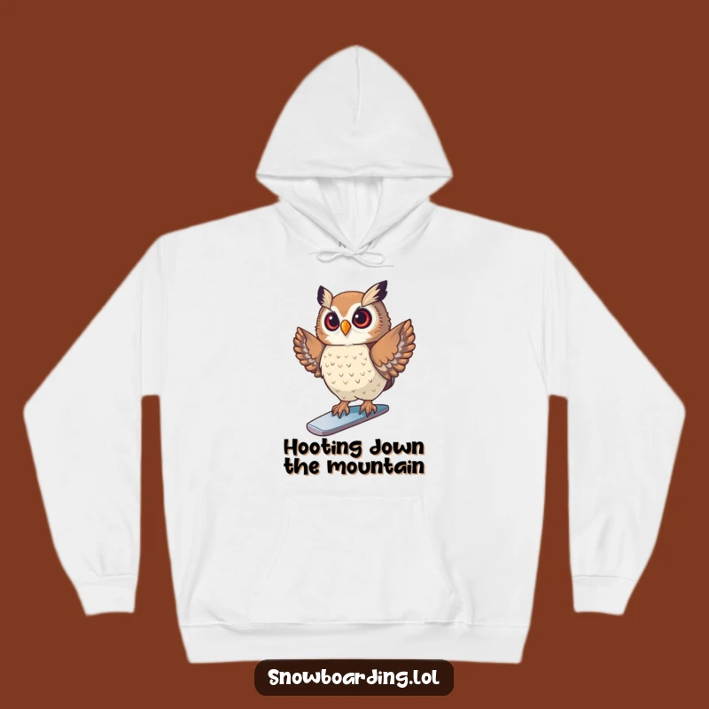Funny Owl Snowboard Hoodie - Warm Comfort for Winter Adventurers