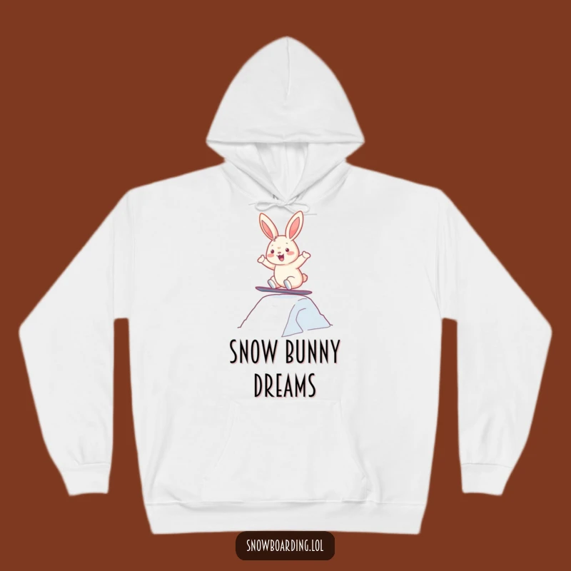 Funny Snowboard Bunny Hoodie: Cozy & Hilarious Winter Jumps for All