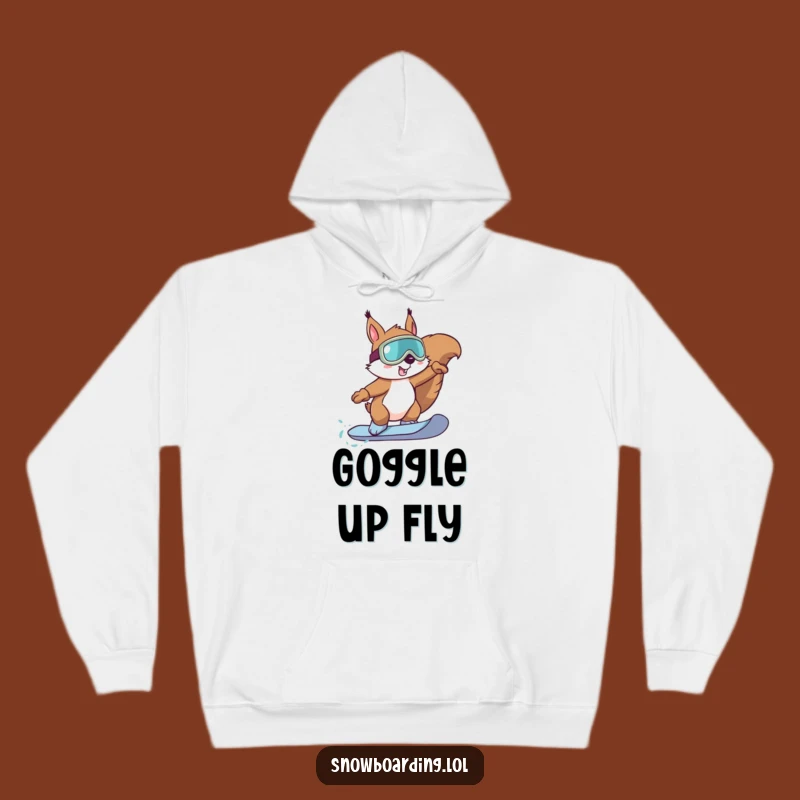 Funny Squirrel Snowboard Hoodie: Stay Warm While Shredding Hard