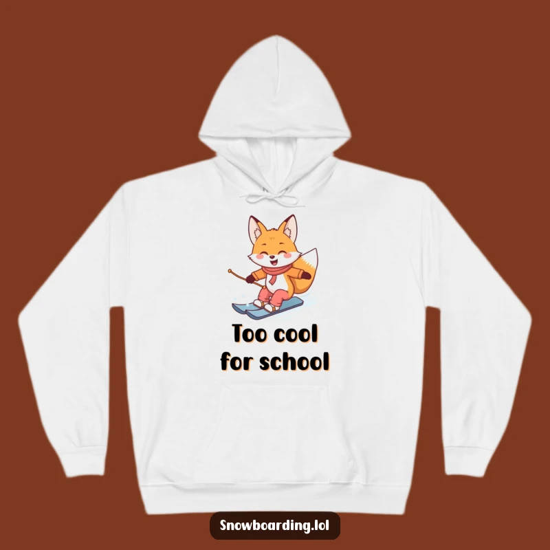 Funny Snowboard Fox Hoodie: Cozy & Hilarious Style for Winter Shredders