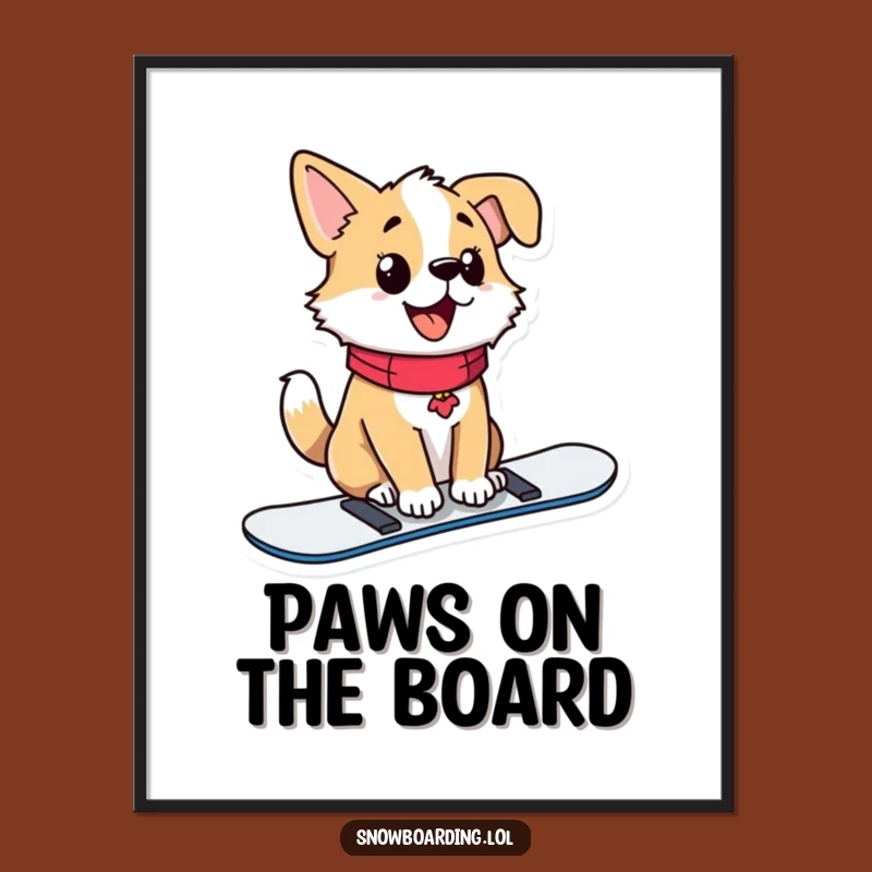 Free Printable Proud Dog Wall Art - Funny Downloadable Decor Gift!