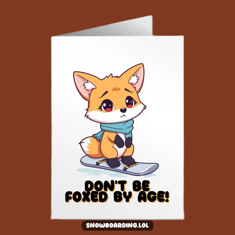 Free Printable Confused Fox Birthday Card - Funny DIY Downloadable Gift!