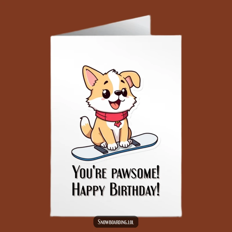 Free Printable Proud Dog Birthday Card - Funny DIY Downloadable Gift!