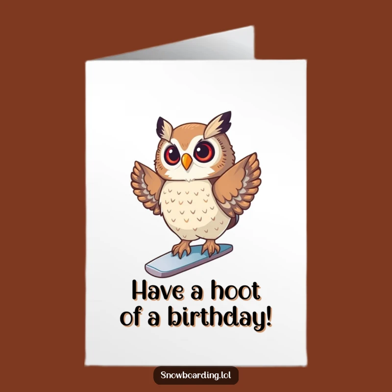 Funny Free Printable Owl Birthday Card - Shredding the Birthday Vibes!