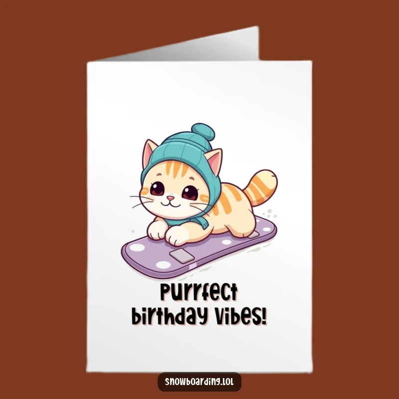 Free Printable Birthday Card Cat: Belly Slide Fun for a Hilarious Downloadable Gift