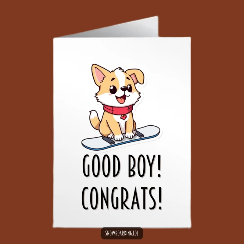 Free Printable Proud Dog Congrats Card - Funny Downloadable Gift!