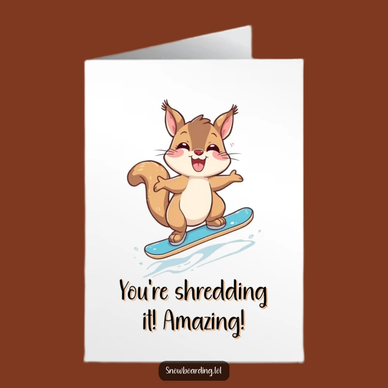 Free Printable Congrats Card: Squirrel's Big Jump Celebration Gift!