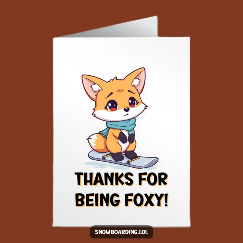 Free Printable Confused Fox Thank You Card - Funny DIY Downloadable Gift!