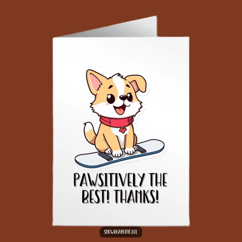 Free Printable Proud Dog Thank You Card - Funny DIY Downloadable Gift!