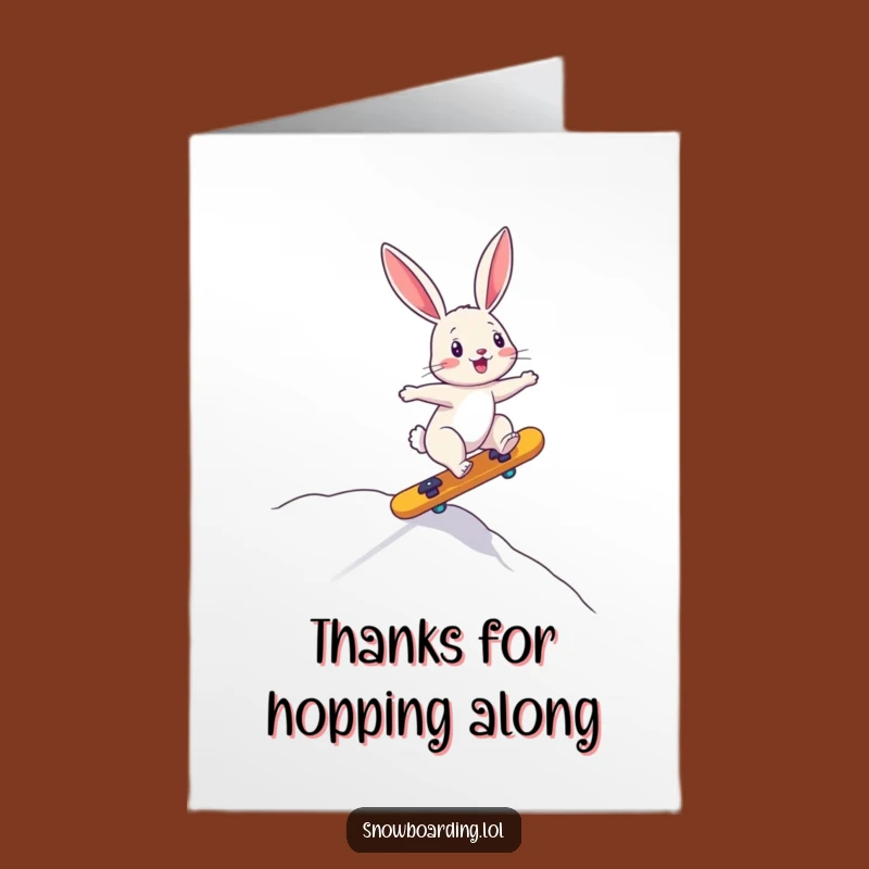 Free Printable Thank You Card: Bunny's Wild Ride Thanks You!