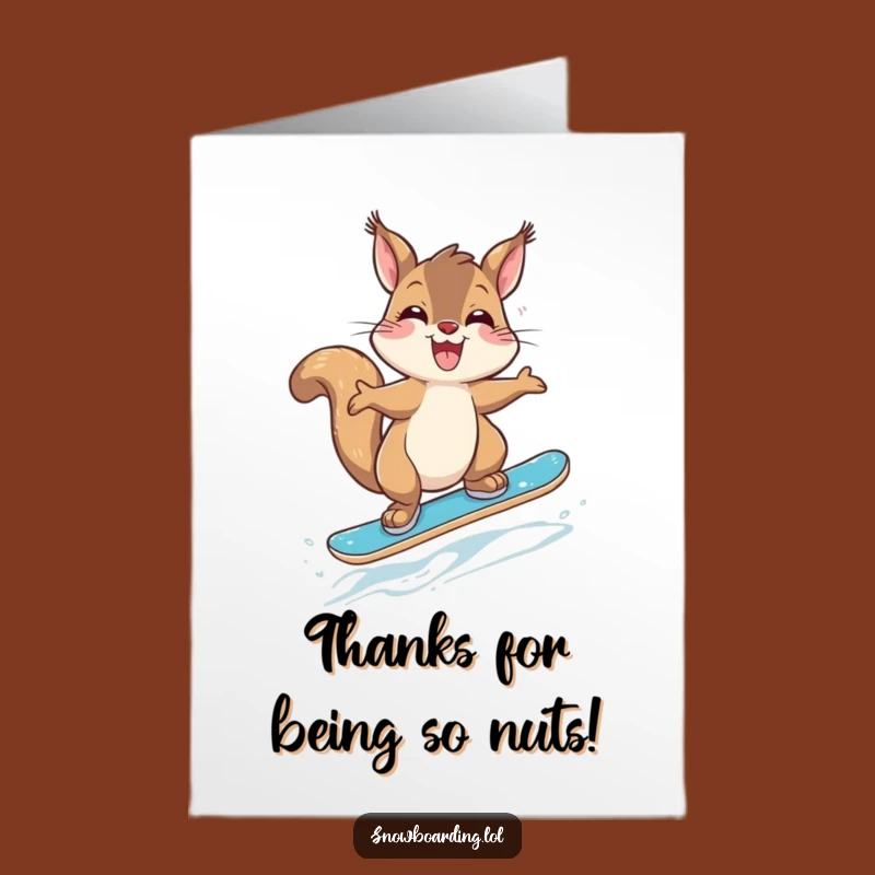 Free Printable Thank You Card: Squirrel's Grateful Jump Gift!