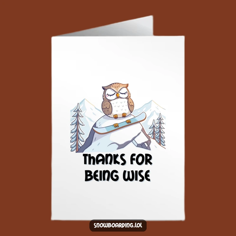 Free Printable Thank You Card: Tired Owl Thanks You!