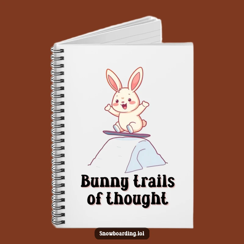 Funny Snowboard Bunny Notebook: Jot Down Ideas with Winter Cheer