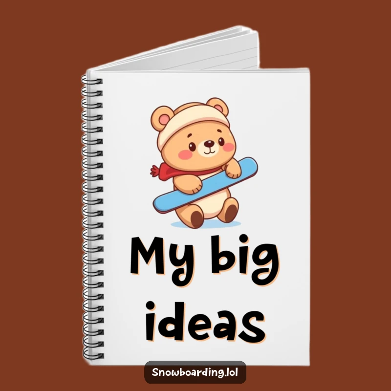 Funny Bear Snowboarder Notebook: Balanced Ideas for a Perfect Gift