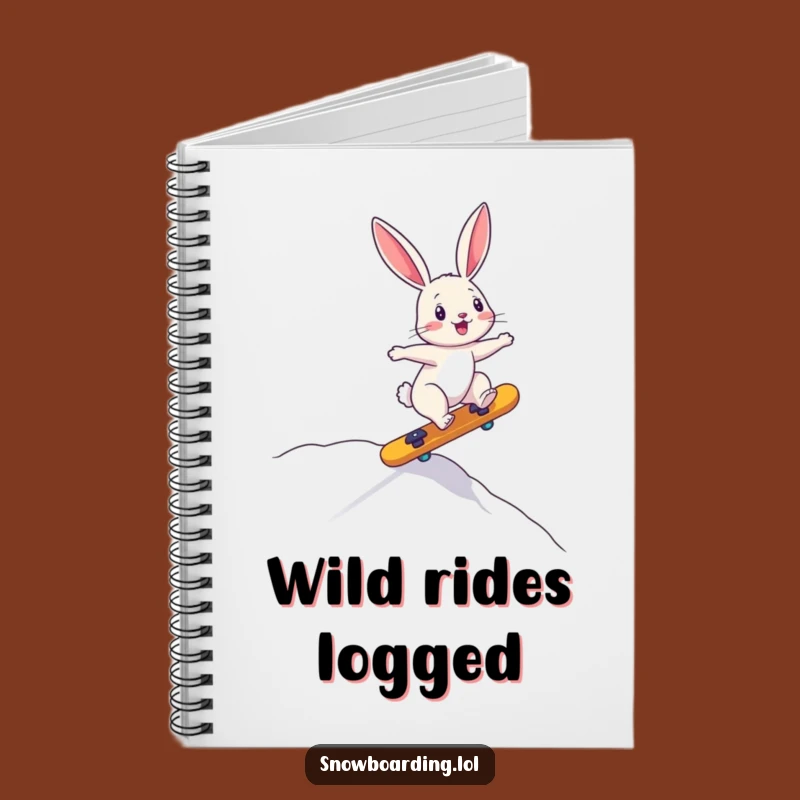 Funny Bunny Downhill Notebook: Jot Down Your Wild Ideas