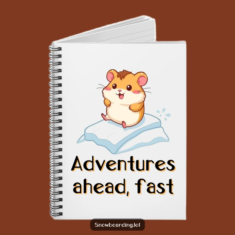 Funny Hamster Ice Racer Notebook: Jot Down Fast Ideas