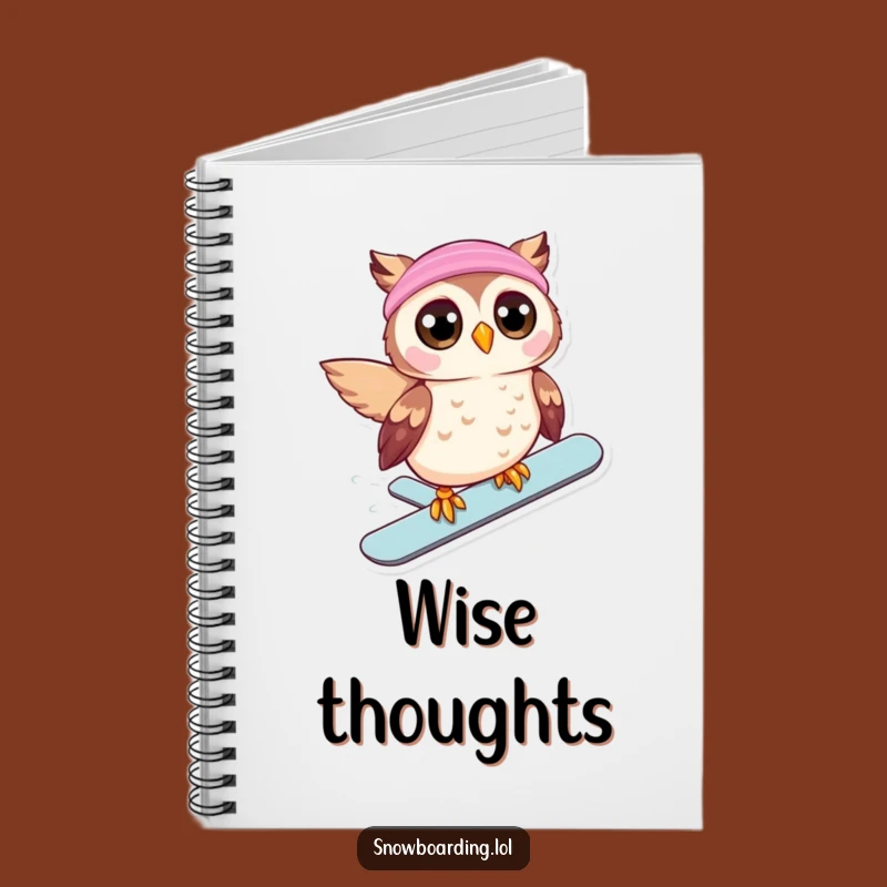 Funny Owl Snowboard Notebook: Journal Your Adventures, Hilarious Funny Gift!