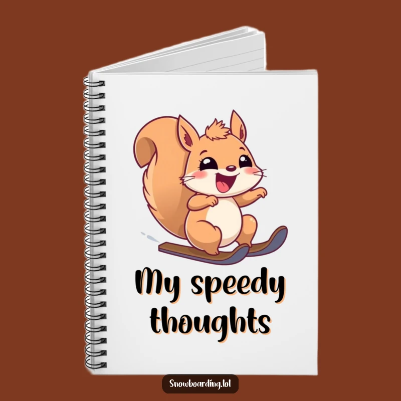Funny Thrilled Squirrel Speeding Notebook: Capture Your Fast-Paced Ideas