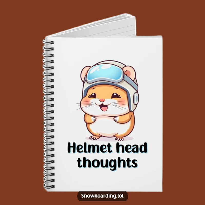 Funny Hamster Snowboarder Notebook: Giggling Notes, Great Funny Gift!