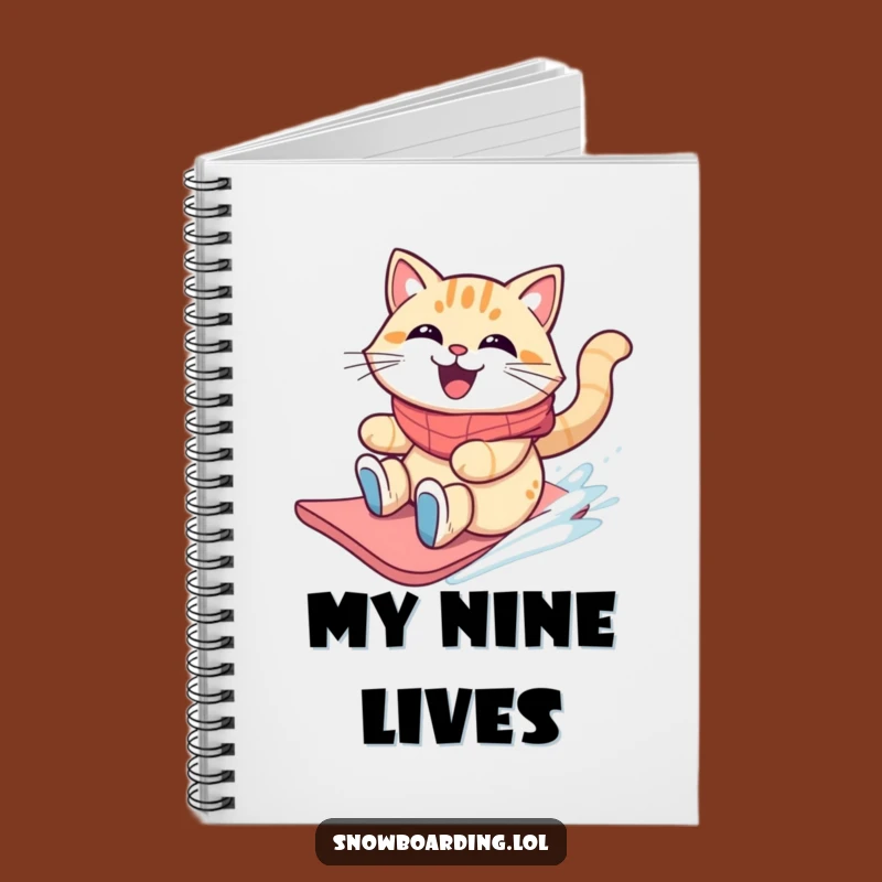 Funny Cat Snowboarder Notebook: Wild Ideas for a Perfect Gift