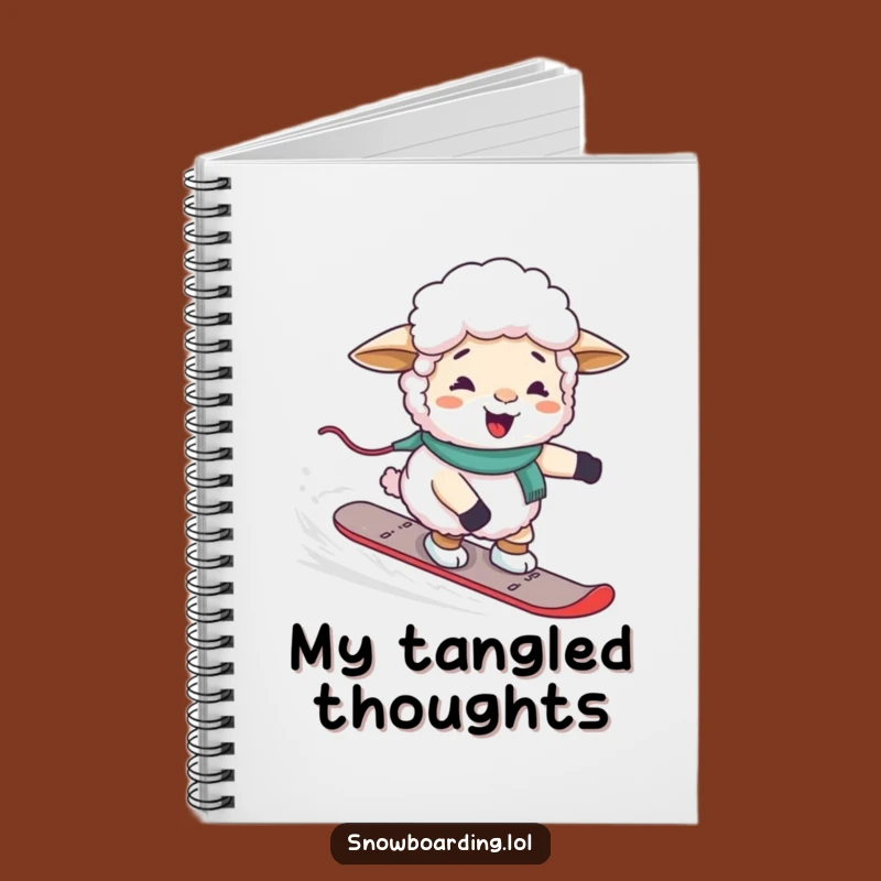 Funny Sheep Snowboard Notebook: Jot Down Ideas with this Hilarious Journal