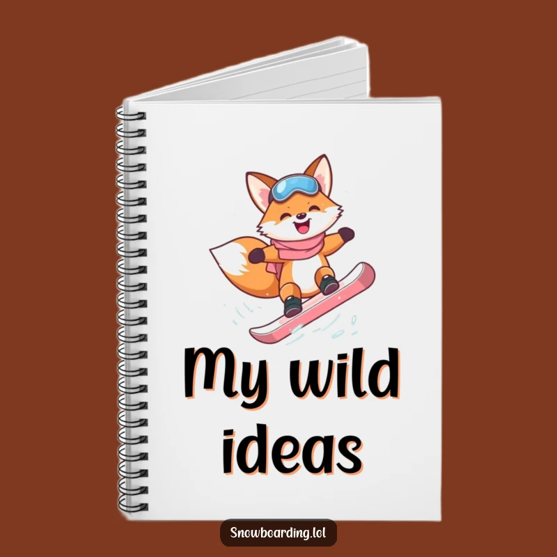 Funny Fox Snowboarder Notebook: Daring Ideas for a Perfect Gift