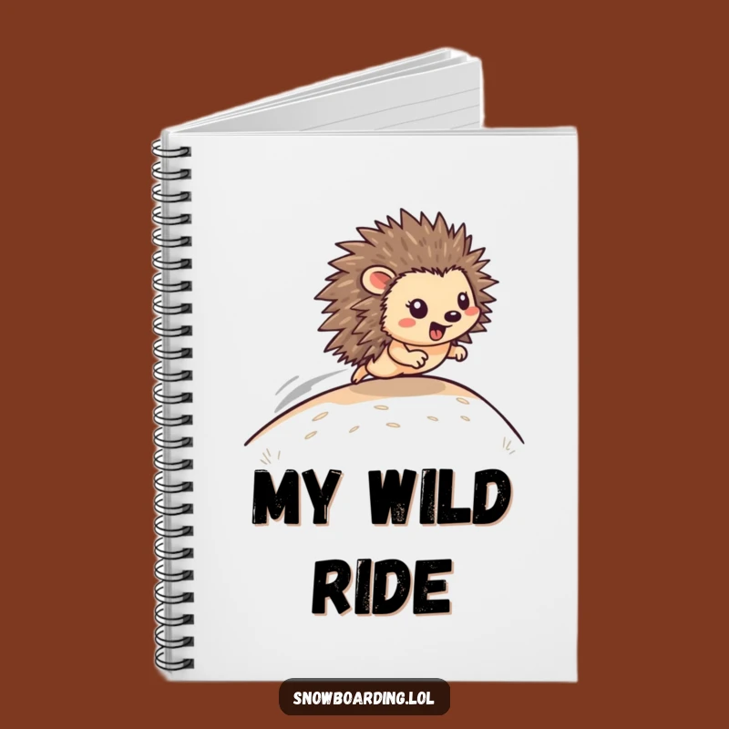 Funny Hedgehog Hill Racer Notebook: Speedy Ideas, Great Funny Gift!