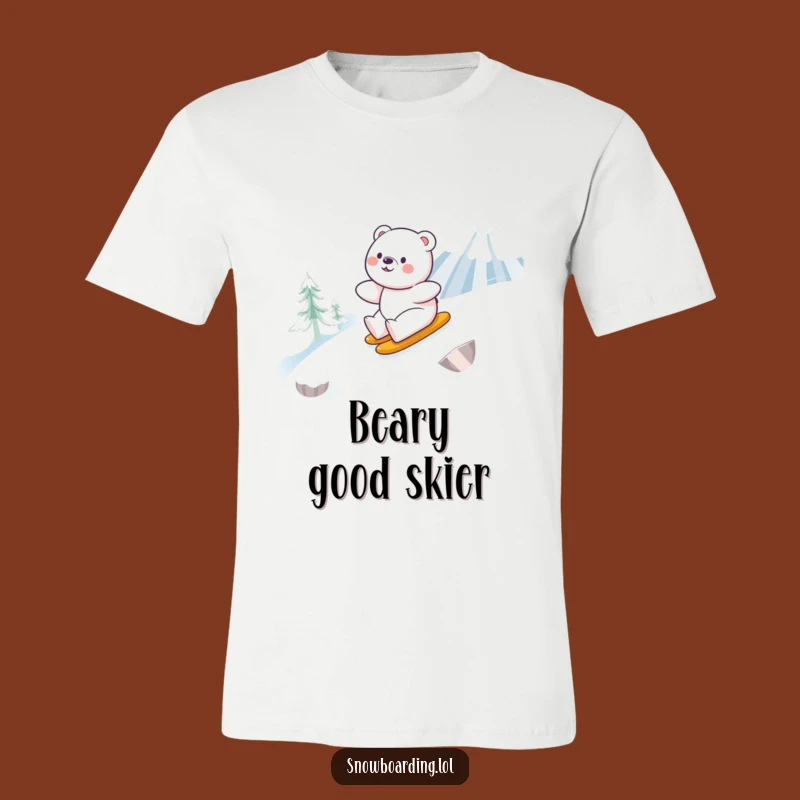 Funny Bear Snowboarding T-Shirt: Embrace the Joy of the Descent