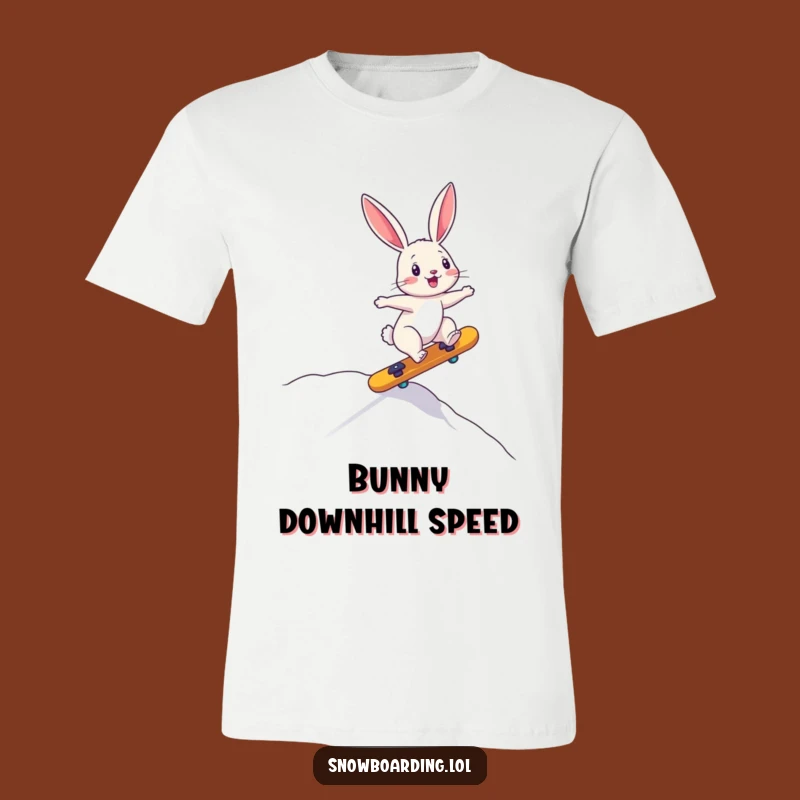 Funny Bunny Downhill T-Shirt: Embrace the Wobbly Ride