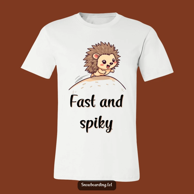 Funny Hedgehog Hill Racer T-Shirt: Speedy Zooming Style, Ultimate Funny Gift!