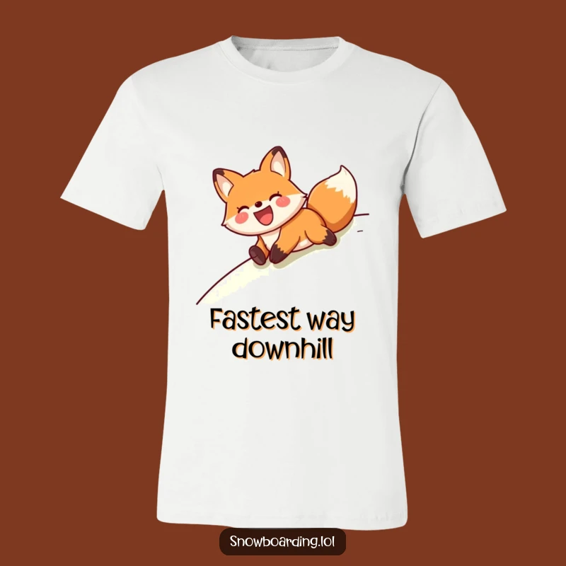 Funny Fox Belly Slide T-Shirt: Unleash Your Joyful Side with this Hilarious Tee