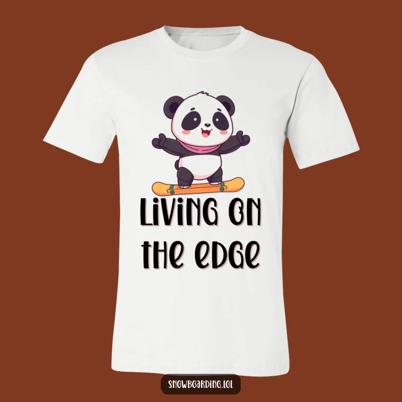 Funny Panda Snowboard T-Shirt: Embrace the Wobble with this Hilarious Tee
