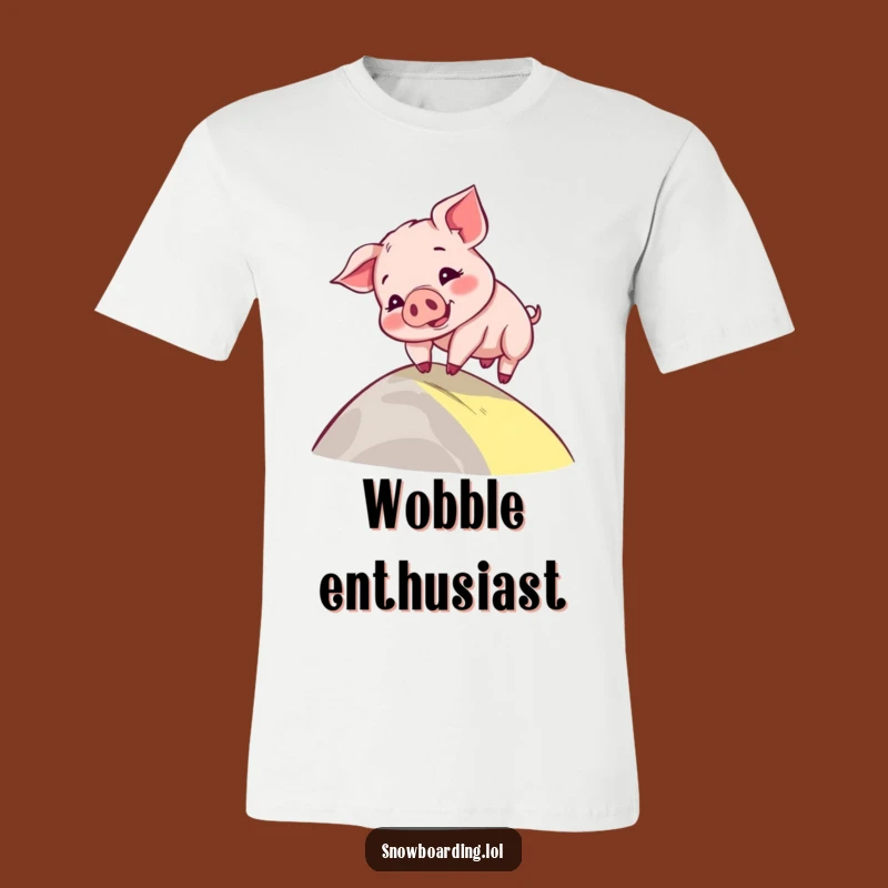Funny Piglet Wobble T-Shirt: Wear Adorable Clumsiness, Perfect Gift