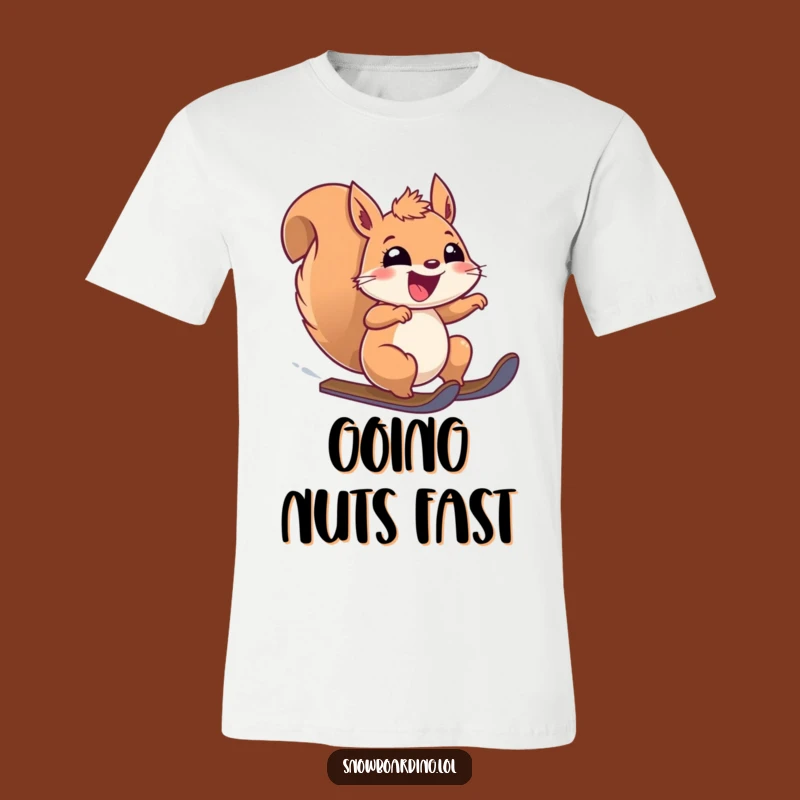 Funny Thrilled Squirrel Speeding T-Shirt: Wear Your Enthusiasm with Humor